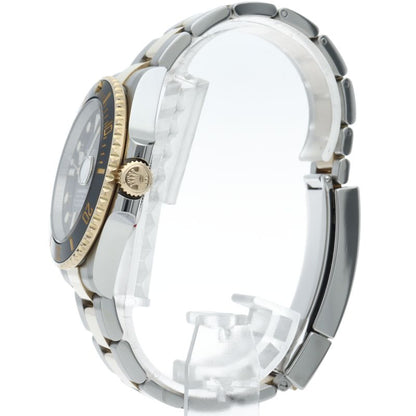 Rolex Submariner Date Watch 18k Yellow Gold SS Black Polished — view 3