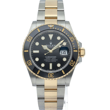 Rolex Submariner Date Watch Box 18k Yellow Gold SS Black Polished — view 2