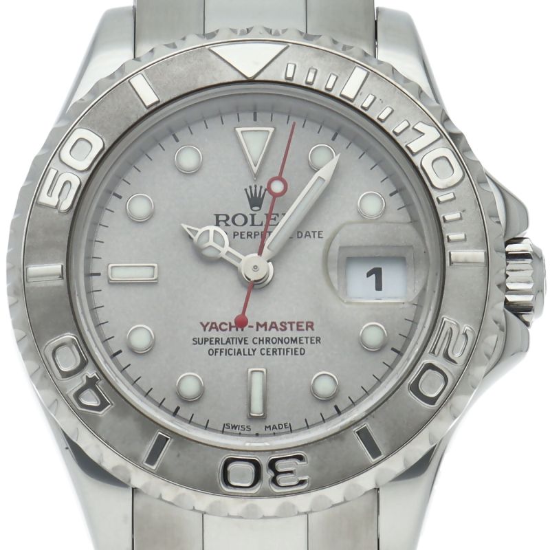 Rolex Yachtmaster Star Watch Rolesium Box PT SS Silver Finish