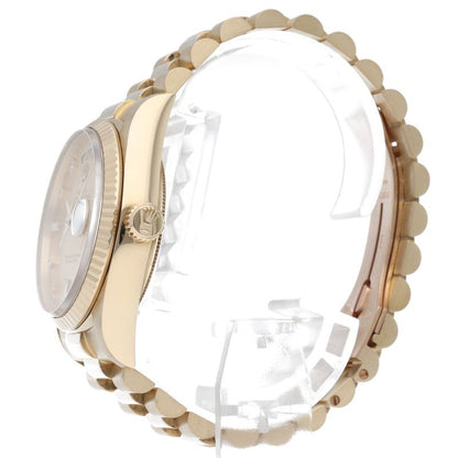 Rolex Day Date Watch 18k Yellow Gold Chien Pankara Oh Polished — view 3