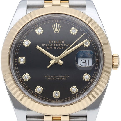 Rolex Datejust 41 Watch Diamond Box 18k Yellow Gold SS