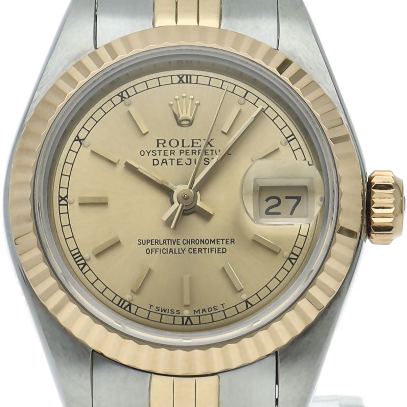Rolex Datejust Watch 18k Yellow Gold SS Chien Pankara OH Specification