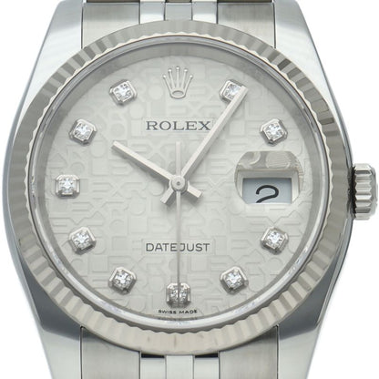 Rolex Datejust 36 Watch Diamond Computer Dial