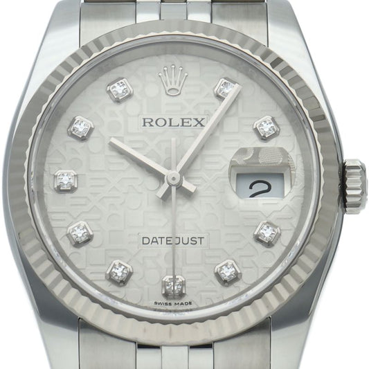 Rolex Datejust 36 Watch Diamond Computer Dial