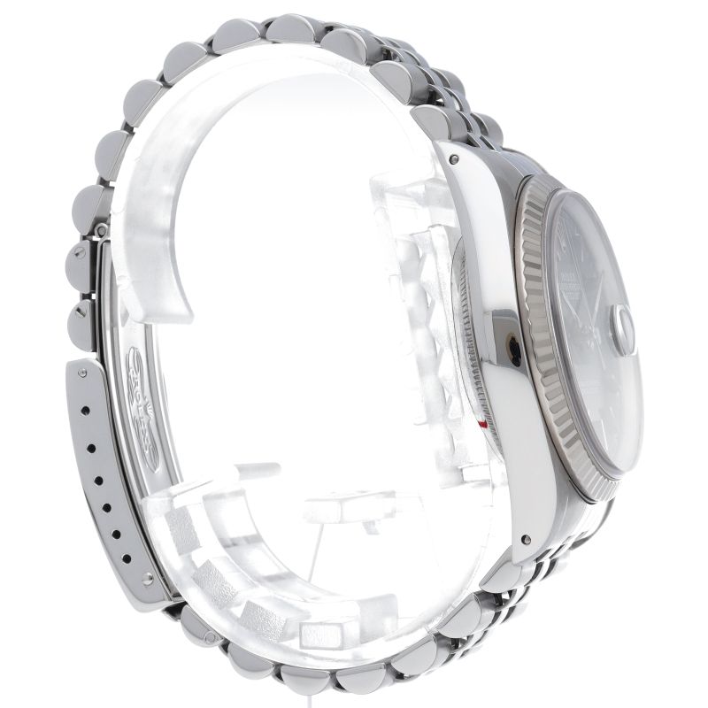 Rolex Datejust Watch 18k White Gold SS Black Polished — view 4