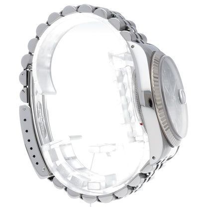 Rolex Datejust Watch 18k White Gold SS Black Polished — view 4