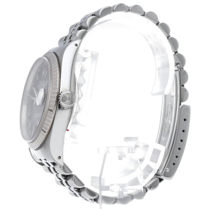 Rolex Datejust Watch 18k White Gold SS Black Polished — view 3