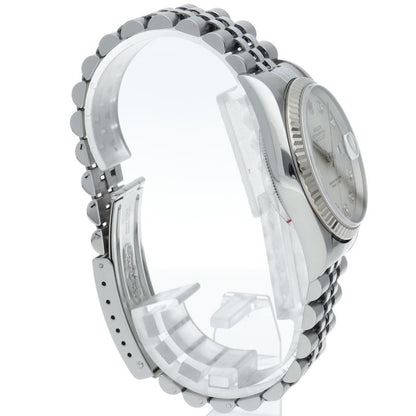 Rolex Datejust Watch Diamond 18k White Gold SS Silver Polished 20 — view 4