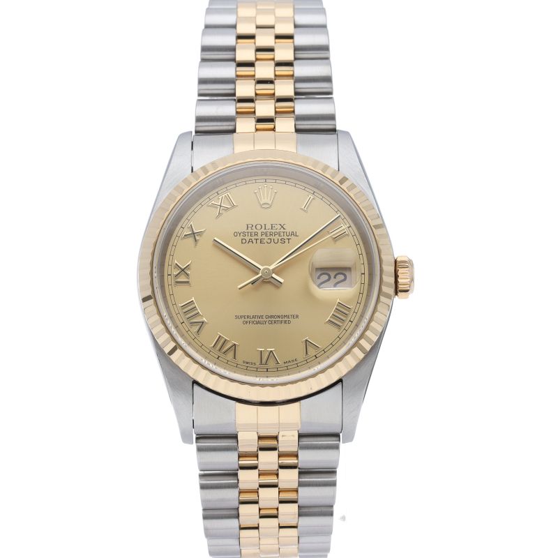 Rolex Datejust Watch Box 18k Yellow Gold SS Chien Pankara Polished — view 2