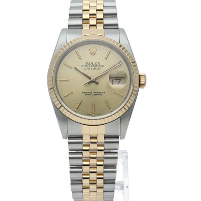 Rolex Datejust Watch Box International Service 18k Yellow Gold SS Champagne — view 2