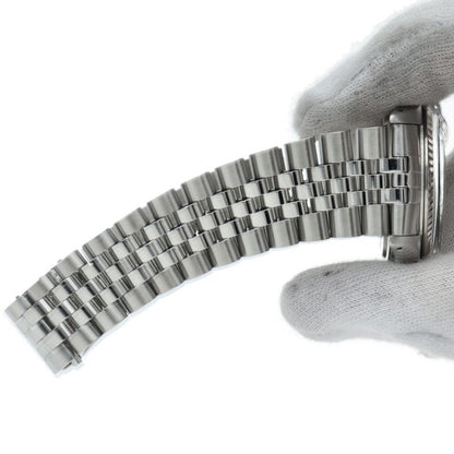 Rolex Datejust Watch Antique Box 18k White Gold SS Silver Polished — view 7