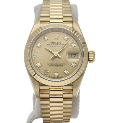 Rolex Datejust Watch Diamond 18k Yellow Gold Chien Pankara Oh — view 2