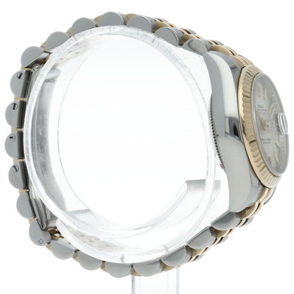 Rolex Datejust 26 Watch Jubilee 18k Yellow Gold SS Silver Finish — view 4