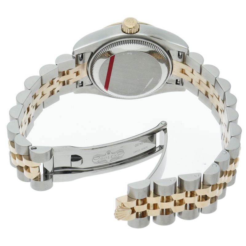 Rolex Datejust 26 Watch Jubilee 18k Yellow Gold SS Silver Finish — view 5