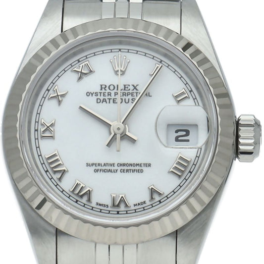 Rolex Datejust Watch Box 18k White Gold SS Polished