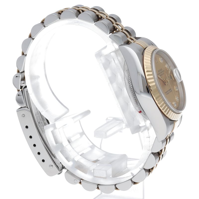 Rolex Datejust Watch Diamond 18k Yellow Gold SS Chien Pankara — view 4