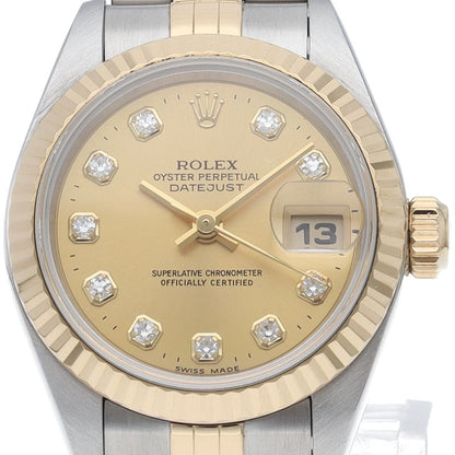 Rolex Datejust Watch Diamond 18k Yellow Gold SS Chien Pankara