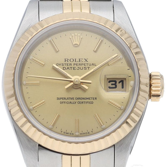 Rolex Datejust Watch 18k Yellow Gold SS Chien Pankara Polished 19