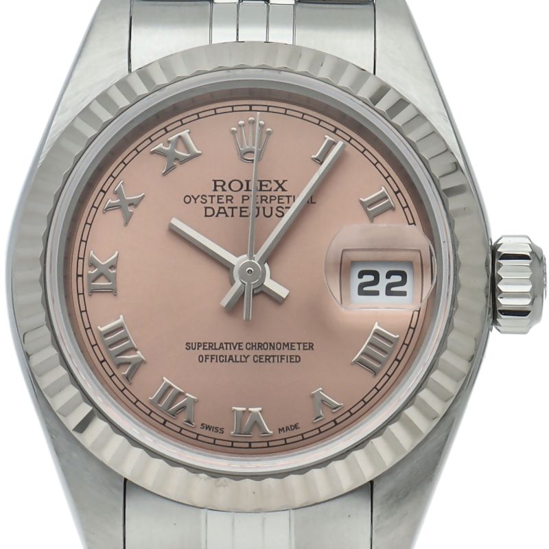 Rolex Datejust Watch Box 18k White Gold SS Pink Polished 20