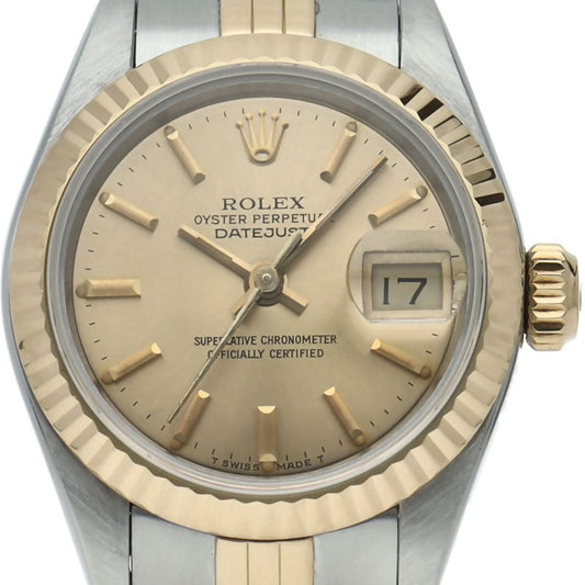 Rolex Datejust Watch 18k Yellow Gold SS Chien Pankara Polished 19