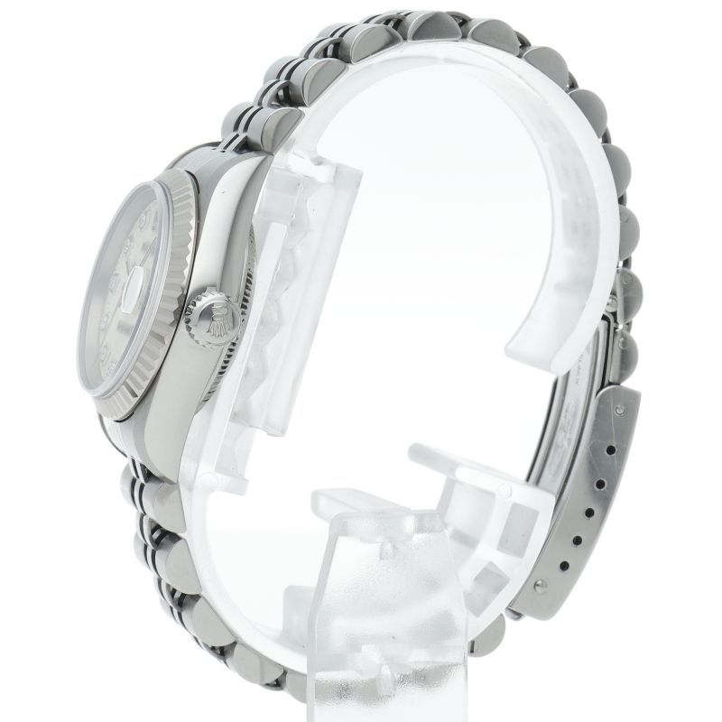 Rolex Datejust Watch Diamond Computer Dial 18k White Gold SS — view 3
