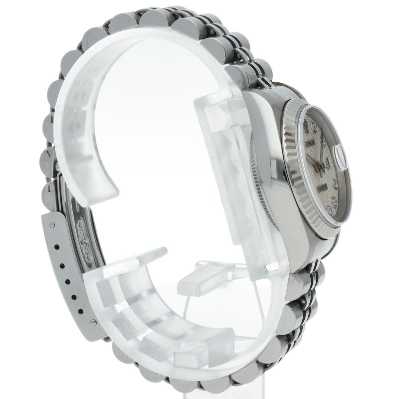 Rolex Datejust Watch Diamond Computer Dial 18k White Gold SS — view 4