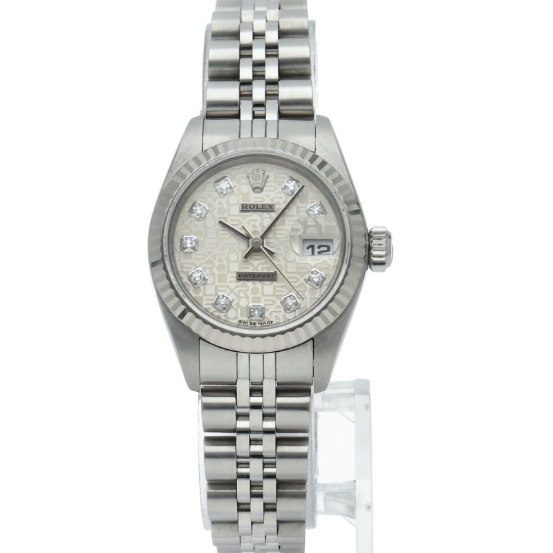 Rolex Datejust Watch Diamond Computer Dial 18k White Gold SS — view 2