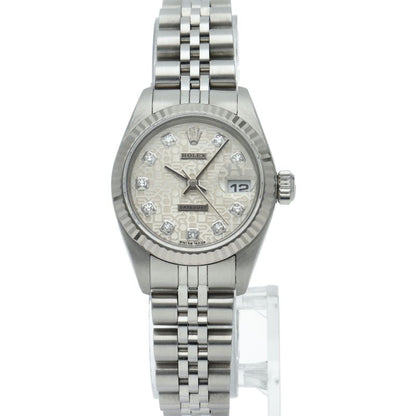 Rolex Datejust Watch Diamond Computer Dial 18k White Gold SS — view 2