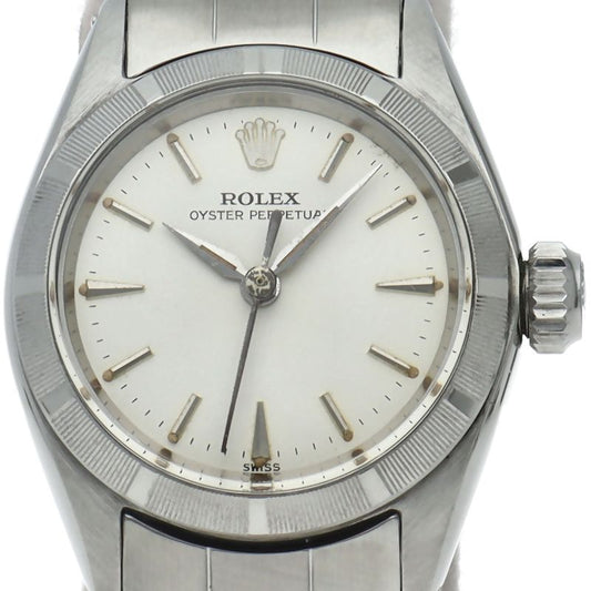 Rolex Oyster Perpetual Antique SS Watch Silver
