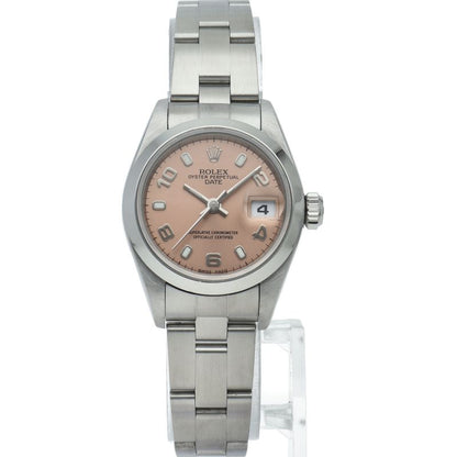 Rolex Oyster Perpetual Date Watch SS Pink Polished — view 2