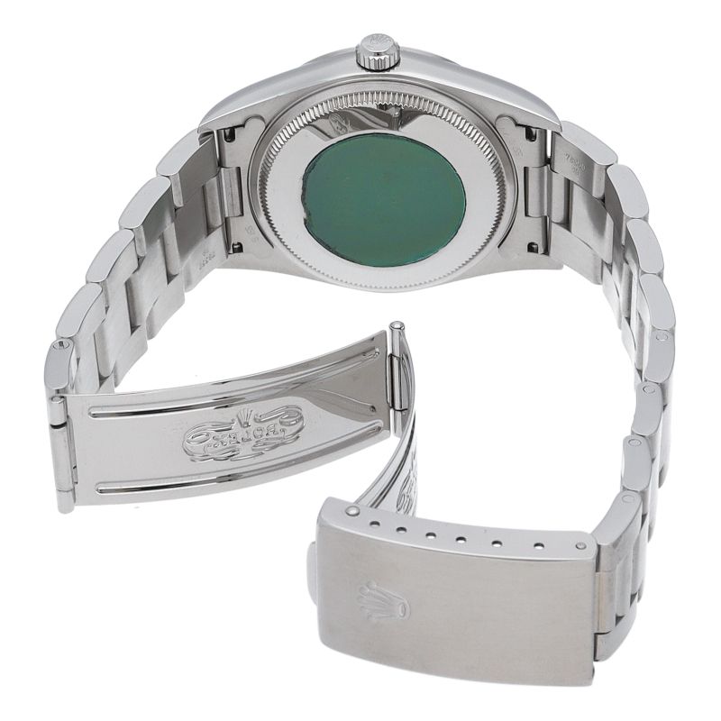 Rolex Air King Box SS Watch Blue Polished — view 5