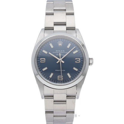 Rolex Air King Box SS Watch Blue Polished — view 2
