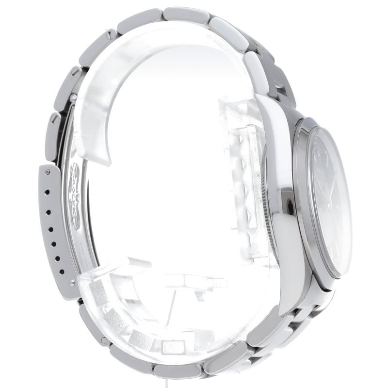 Rolex Air King SS Watch Black Polished — view 4