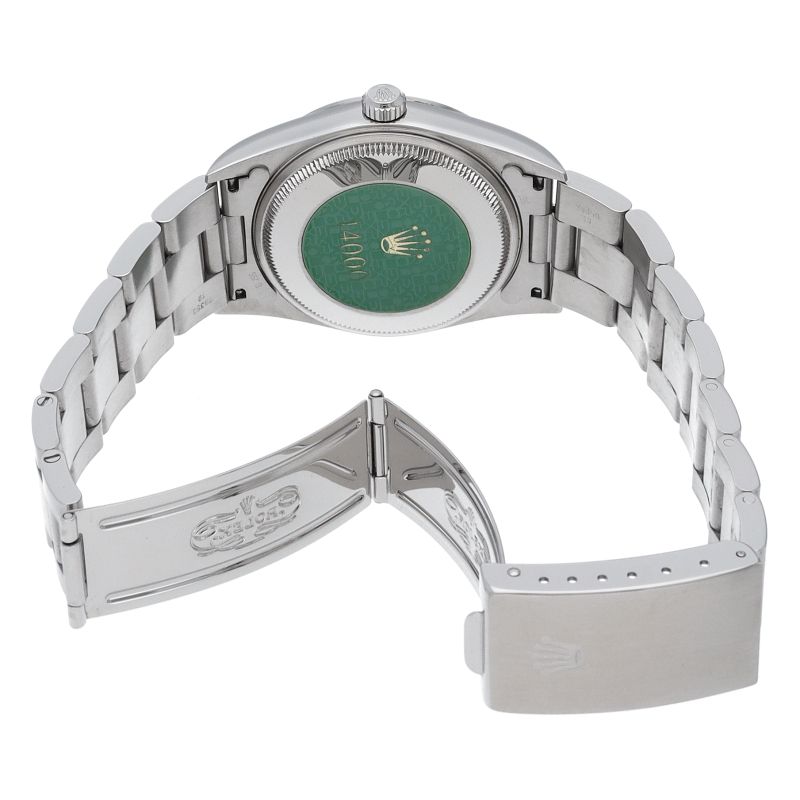 Rolex Air King Box SS Watch Black Polished — view 5