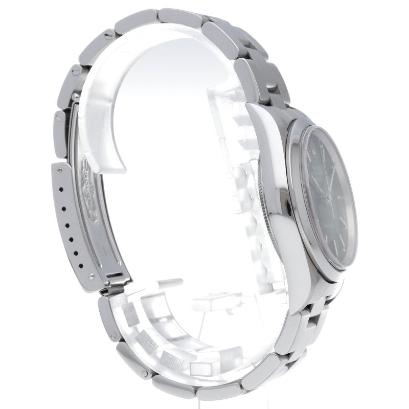 Rolex Air King Box SS Watch Black Polished — view 4