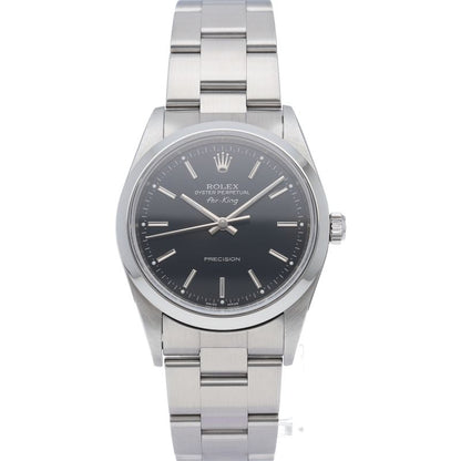 Rolex Air King Box SS Watch Black Polished — view 2