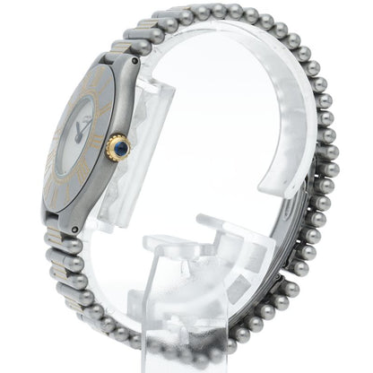 Cartier Must 21 LM Watch SS Beige Polished — view 3