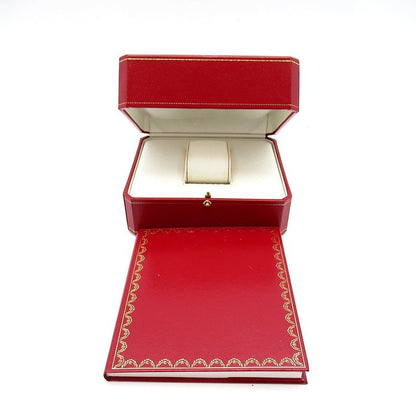 Cartier Tank Francaise MM Watch Box 18k Yellow Gold Leather White Polished — view 6