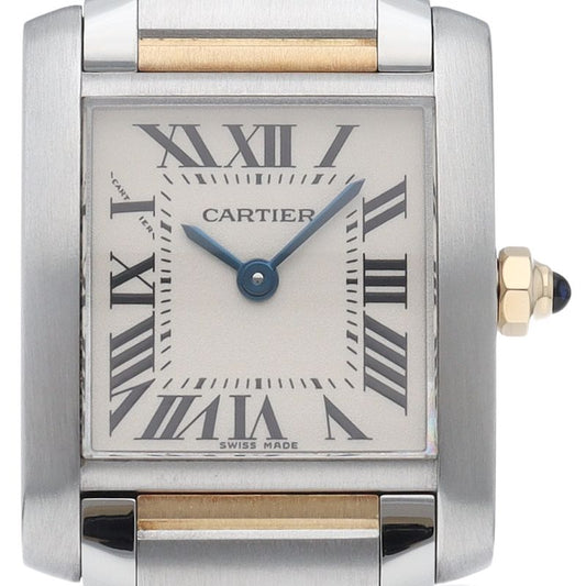 Cartier Tank Francaise SM Watch Box 18k Yellow Gold SS Silver Specification