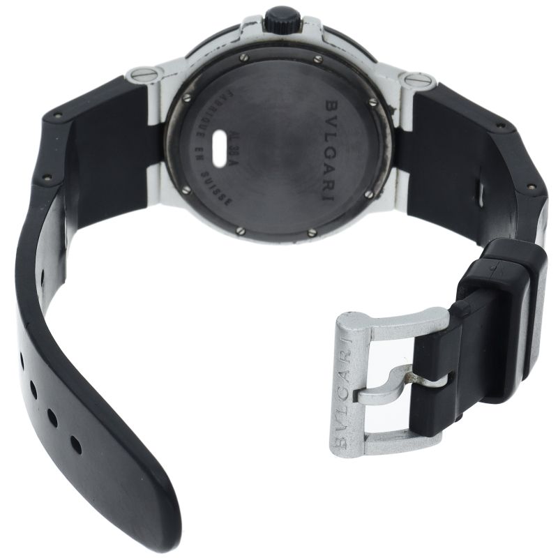 Bvlgari Bulgari Aluminum Watch 38 mm Auto Depth Rubber Silver — view 5