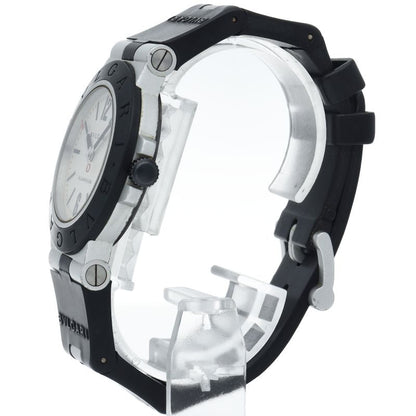 Bvlgari Bulgari Aluminum Watch 38 mm Auto Depth Rubber Silver — view 3