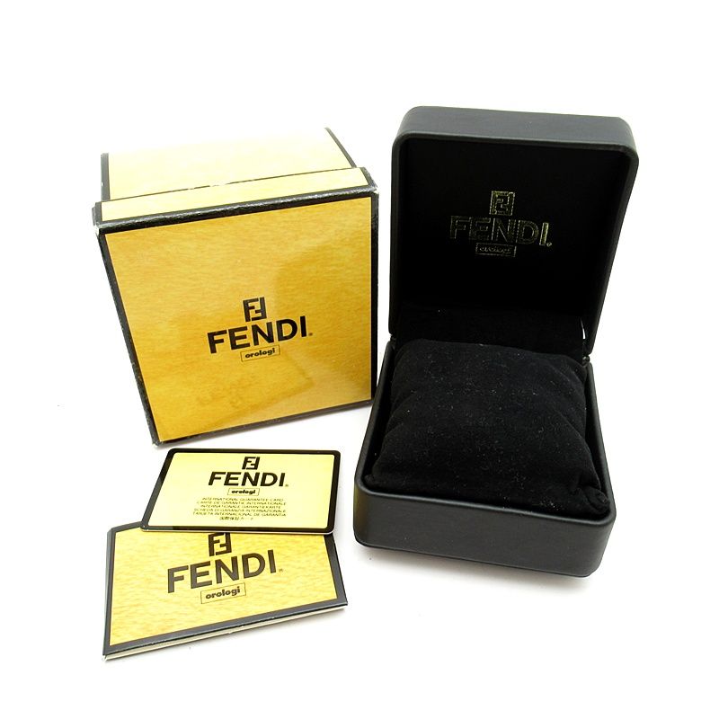 Fendi Watch Box SS Leather Black Polished — view 6