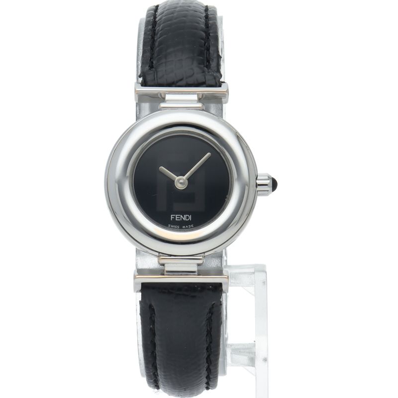 Fendi Watch Box SS Leather Black Polished — view 2