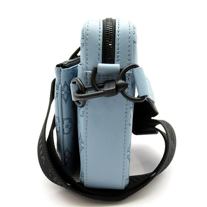 Louis Vuitton Trio Monogram Shadow Messenger Bag Sky Blue — view 3