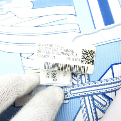 Hermes Gavroche 45 Sangle Finesse Silk 100% Multicolor Scarf — view 3