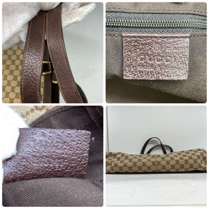 Gucci Abbey Handbag GG Canvas Brown Tote Business — view 5