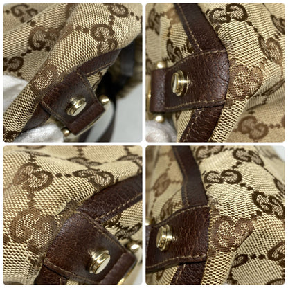 Gucci Abbey Handbag GG Canvas Brown Tote Business — view 7