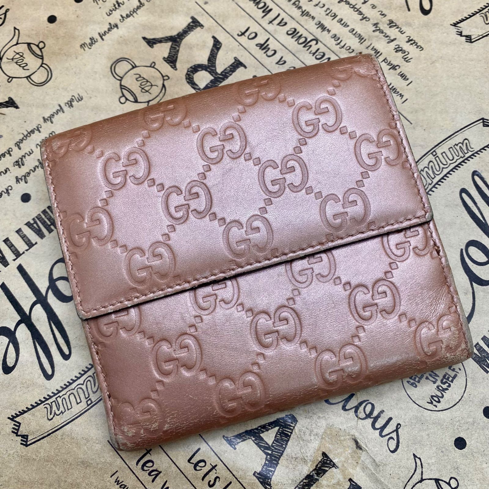 Gucci Bifold Wallet Compact GG Leather Bree — view 4