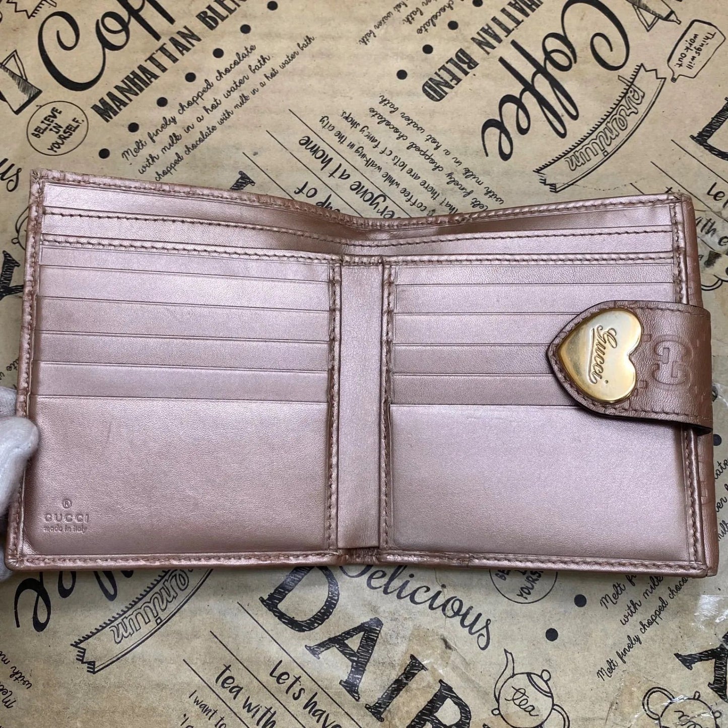 Gucci Bifold Wallet Compact GG Leather Bree — view 9