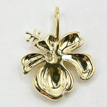 Harry Winston Hawaiian Diamond Yellow Gold Pendant Top — view 3